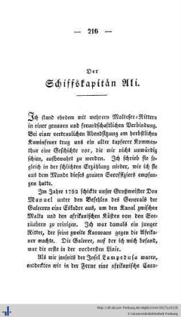 Der Schiffskapitän Ali