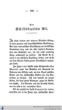Der Schiffskapitän Ali
