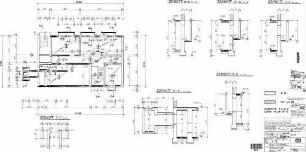 Stuttgart-Zuffenhausen: Empfangsgebäude Bauteil A Schalplan Decke über Untergeschoß