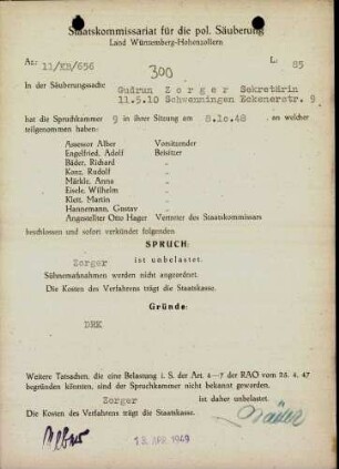 Zorger, Gudrun