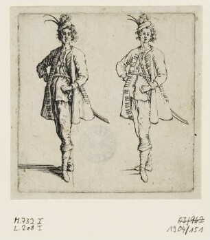 Türke [Druckzustand ohne brennendes Dorf], Blatt 11 der Folge "Varie Figure"