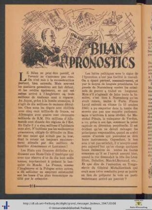Bilan Et Pronostics.