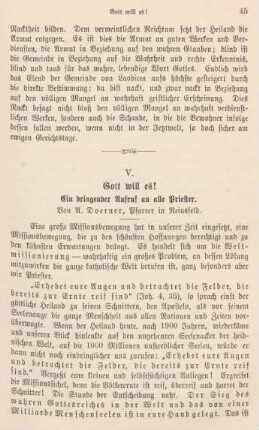 45-56 Gott will es! Ein dringender Aufruf an alle Priester