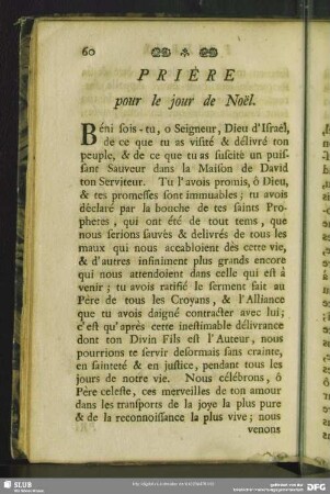Prière pour le jour de Noël