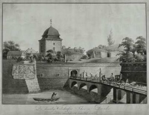 Das ehemalige Wilsdruffer Thor zu Dresden welches im Jahr 1811 demoliret worden