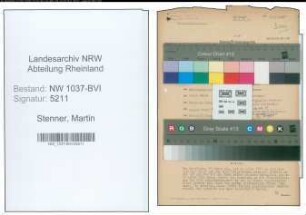 Entnazifizierung Martin Stenner , geb. 22.06.1900 (Kaufm.Angestellter)