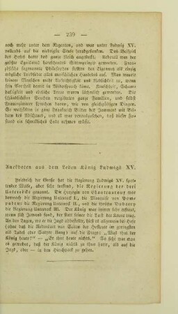 Anekdoten aus dem Leben Koenig Ludwigs XV.