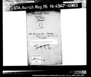 Die Dispensation des Schustergesellen Carl Philipp Theodor Brandes aus Aurich von der Wanderpflicht zur selbständigen Niederlassung in Rahe
