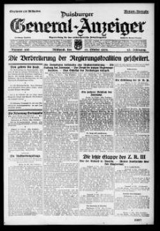 Duisburger General-Anzeiger. 1914-1935