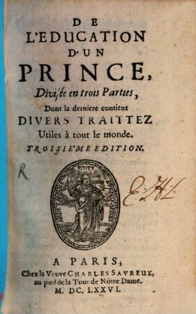 De l'éducation d'un prince