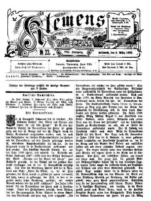Jahrgang VIII Nr. 22