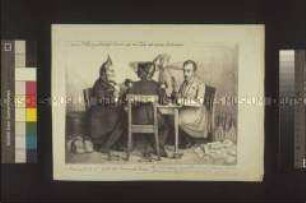 Karikatur auf Louis Philippe, Metternich und den Prinzen von Preußen