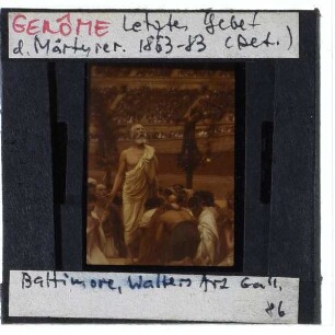 Gerôme, Letzte Gebet der Märtyrer