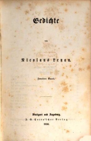 Gedichte, 2
