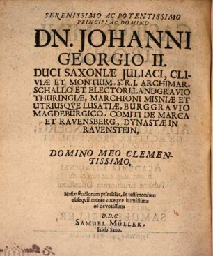 De casibus ministrorum in republ. eminentium