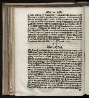 VII. Müntz-Edict