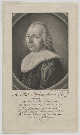 Bildnis des Phil. Christophorus Graf