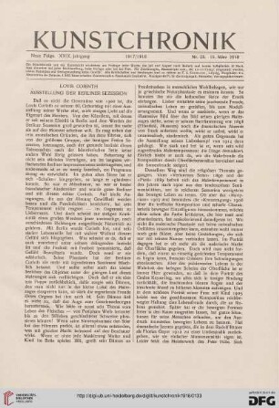 Heft 23 (15. März 1918)