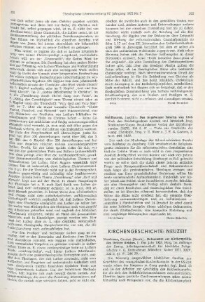 522-525 [Rezension] Dokumente zur Kirchenpolitik des Dritten Reiches
