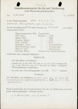Hofele, Anna