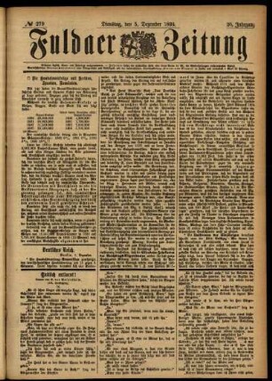 Ausgabe vom Dienstag, den 05. Dezember 1893.