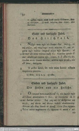 Sechs und fünfzigste Fabel. Das Hirschkalb