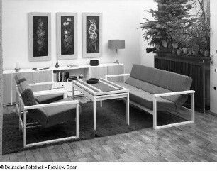Couchtisch : Sitzgruppe mit Couchtisch (1972; Deutsche Werkstätten Hellerau)