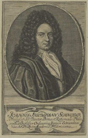 Bildnis des Joannes Friedemann Schneider
