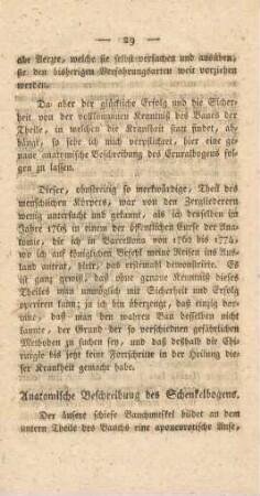 Anatomische Beschreibung des Schenkelbogens