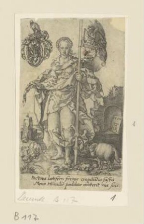 Die Demut (Aldegrever, Tugenden und Laster, 1552)
