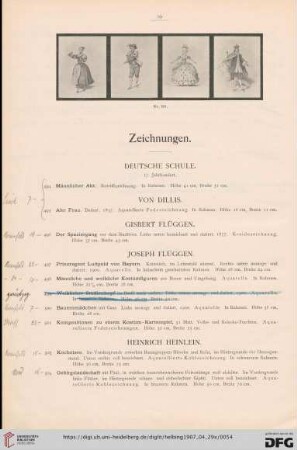 Zeichnungen (Nr. 494-513)