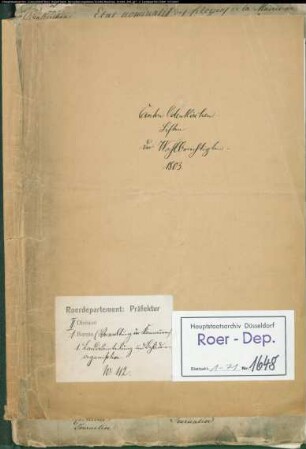 Kanton Odenkirchen: Listen der stimmberechtigten Bürger der Mairien Dahlen, Jüchen, Kelzenberg, Neukirchen, Odenkirchen, Rheydt, Schelsen, Wanlo, Wickrath