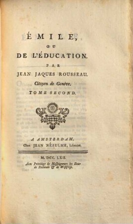 Oeuvres de Jaques Rousseau, 7,2, 13 Bl.