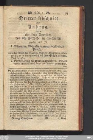 I. Allgemeine Abhandlung einiger vorläufigen Puncte