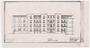 Evangelisches Diakonissenkrankenhaus Bethanien, Berlin-Kreuzberg Umbau. Hauptgebäude: Nordflügel: Ansicht 1:100