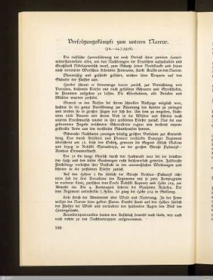 Verfolgungskämpfe zum unteren Narew