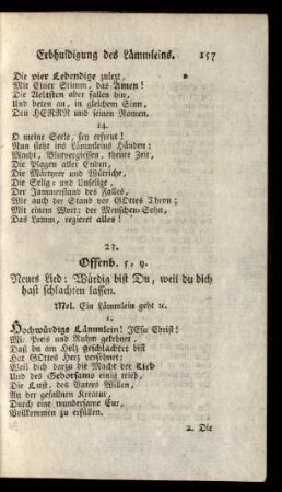 23. Offenb. 5,9. ...