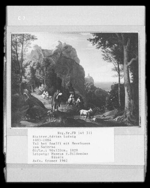 Tal bei Amalfi mit Meerbusen von Salerno