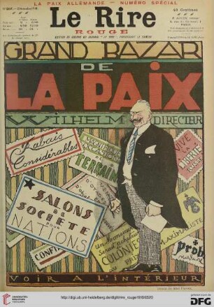 No. 207 (2 Novembre 1918) La Paix Allemande – Numéro spécial