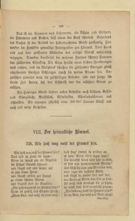 VIII. Der heimatliche Himmel