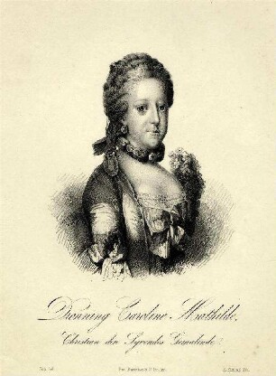 Bildnis von Karoline Mathilde (1751-1775), Königin von Dänemark