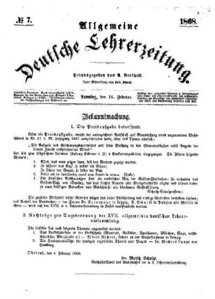 Bekanntmachung
