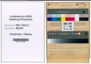 Entnazifizierung Helene Horstmann, geb. 17.06.1912 (Apothekerin)