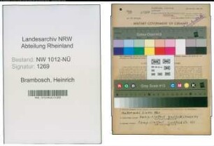 Entnazifizierung Heinrich Brambosch , geb. 17.02.1898 (Landwirt)