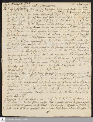 Tagebuch von Christian Pohle.
