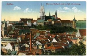 Blick auf Meißen vom Stadtpark