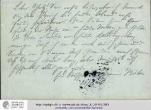 Postkarte vom 28.11.1906