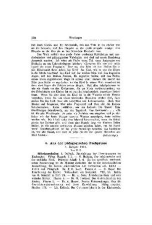Aus der pädagogischen Fachpresse