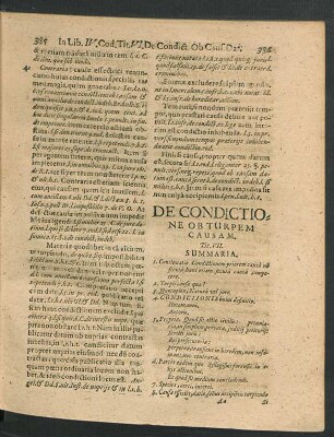 De Condictione Ob Turpem Causam. Tit. VII.