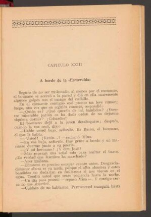 Capítulo XXIII - A bordo de la "Esmeralda"